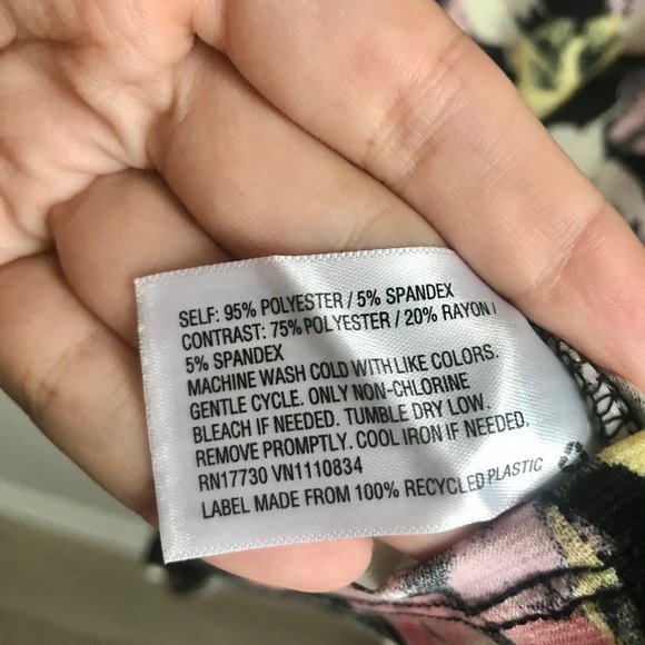 Xhilaration / Black Floral Print Fitted Dress - Picture 8 of 8